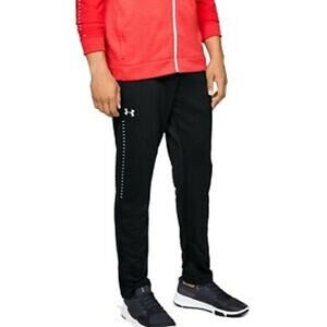 $70 Under Armour Knit Warm Up Pants Mens Size 4XL Black Cold Gear 1327204 410